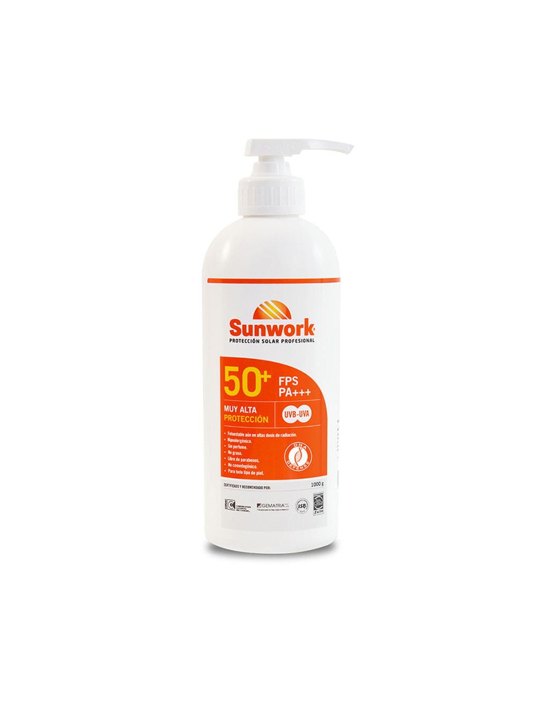 Bloqueador Solar Sunwork FPs 50+ 1L