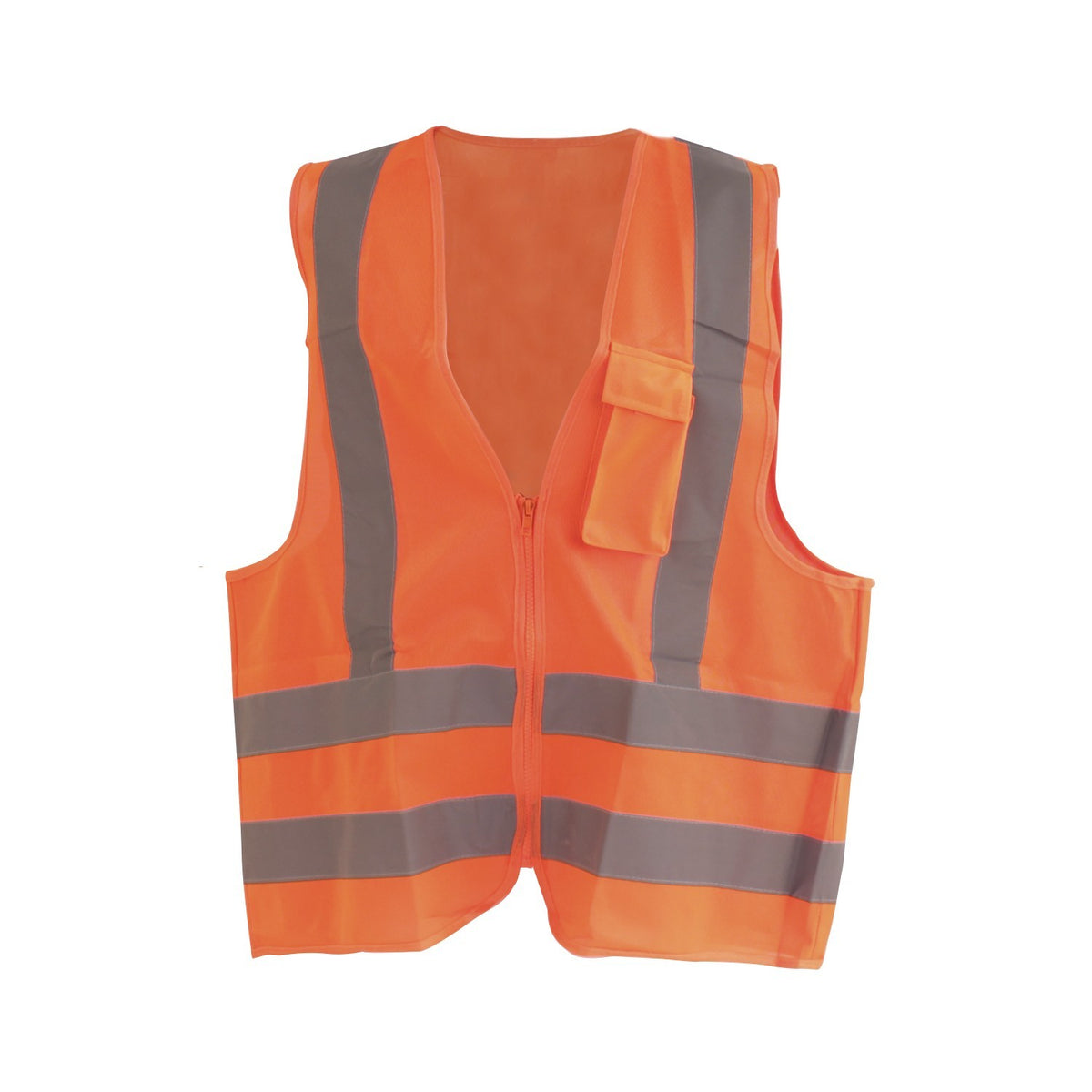 Chaleco Reflectante Naranjo Fluor 100% Poly